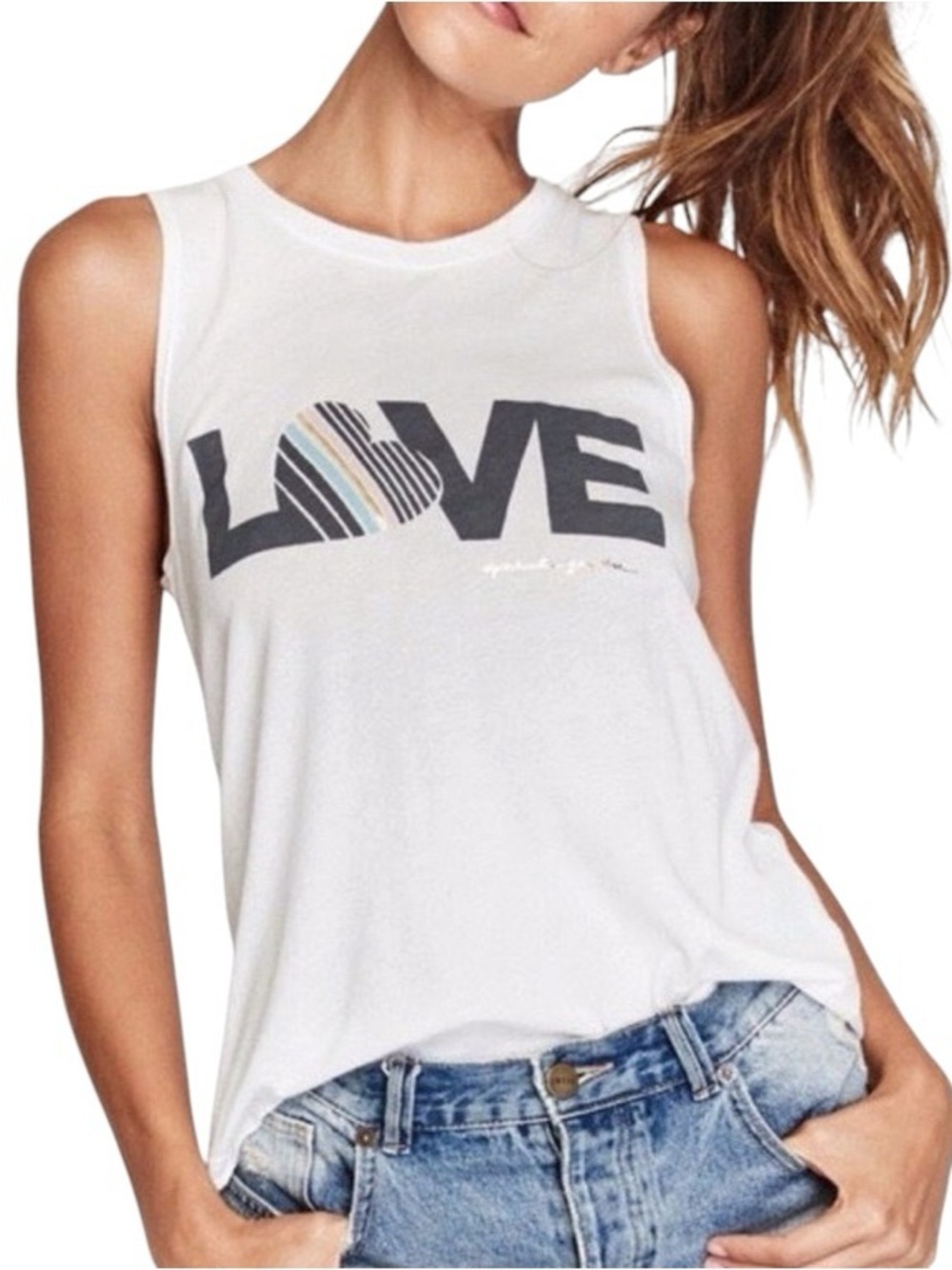 Spiritual Gangster Love Graphic Tank Top Crew Neck Athleisure Gym Cotton tee